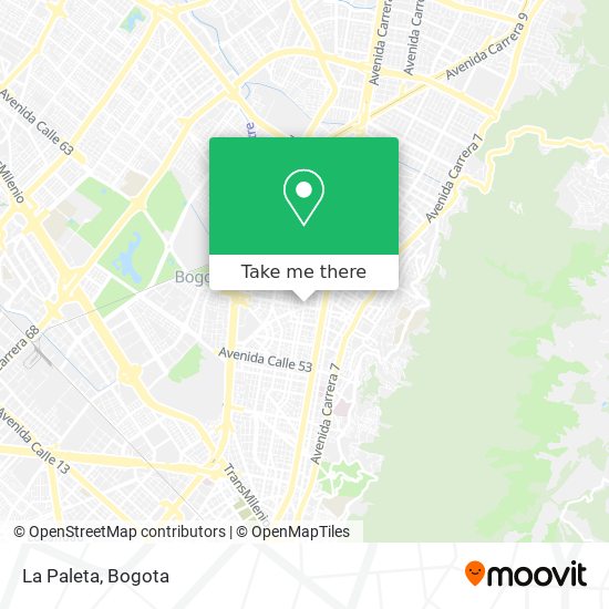 La Paleta map