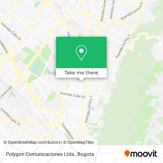 Polygon Comunicaciones Ltda. map