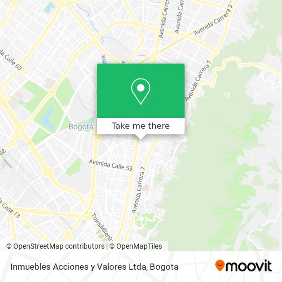 Mapa de Inmuebles Acciones y Valores Ltda