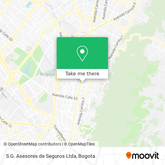 S.G. Asesores de Seguros Ltda map