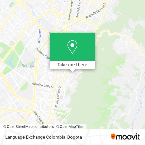 Mapa de Language Exchange Colombia