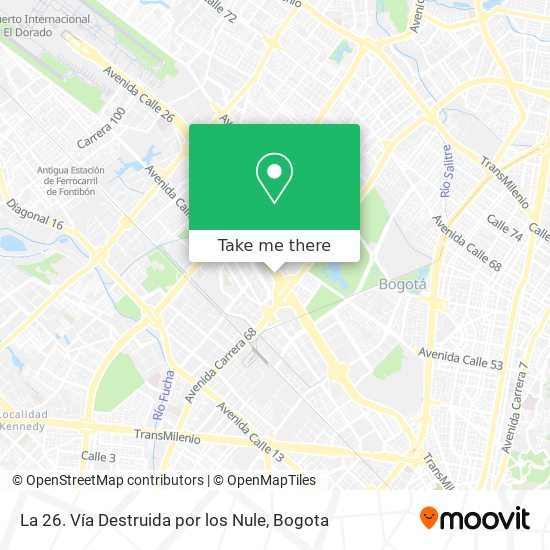 Mapa de La 26. Vía Destruida por los Nule