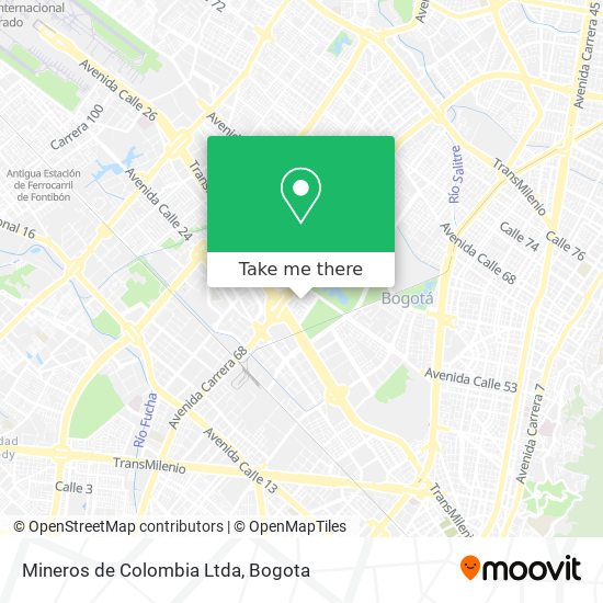 Mineros de Colombia Ltda map