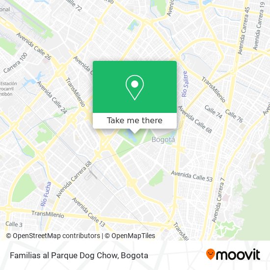 Mapa de Familias al Parque Dog Chow