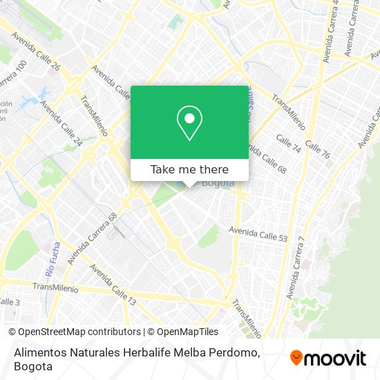 Alimentos Naturales Herbalife Melba Perdomo map