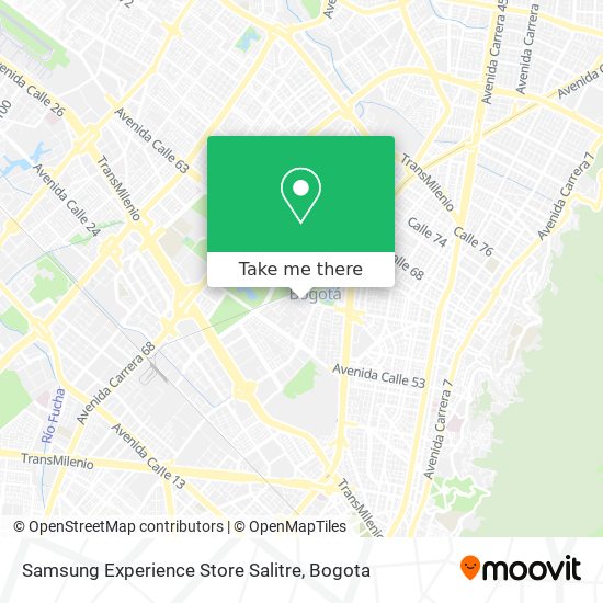 Samsung Experience Store Salitre map