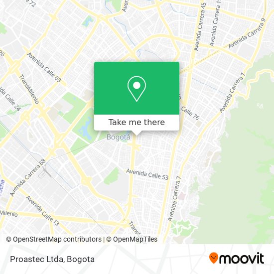 Mapa de Proastec Ltda