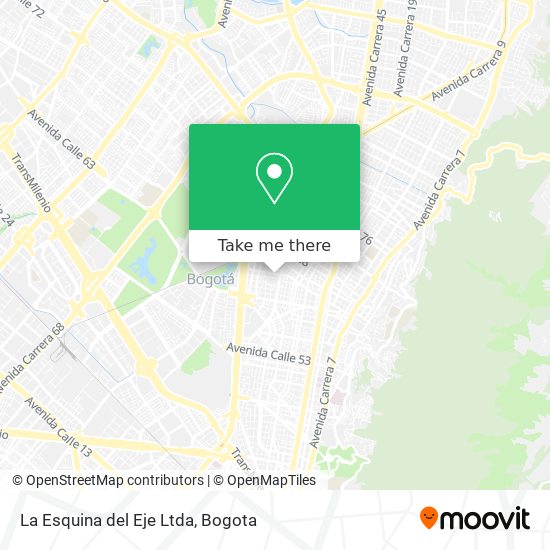 Mapa de La Esquina del Eje Ltda