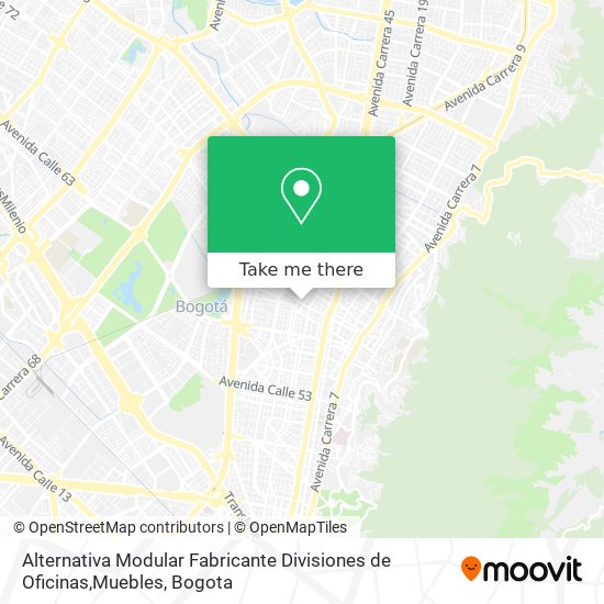 Mapa de Alternativa Modular Fabricante Divisiones de Oficinas,Muebles