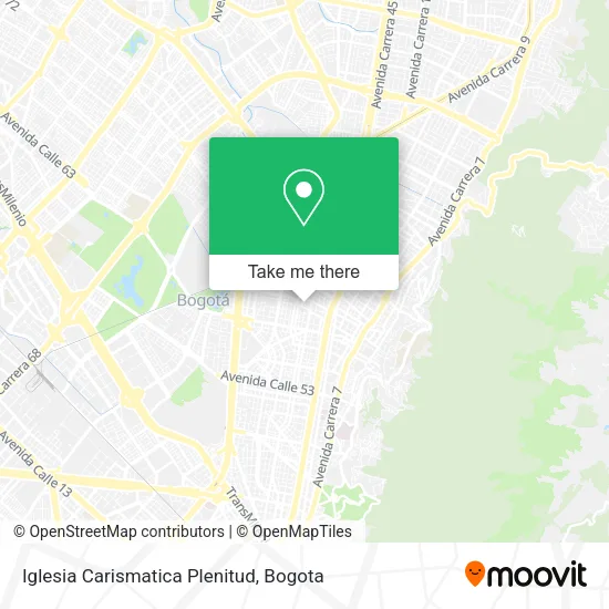 Mapa de Iglesia Carismatica Plenitud