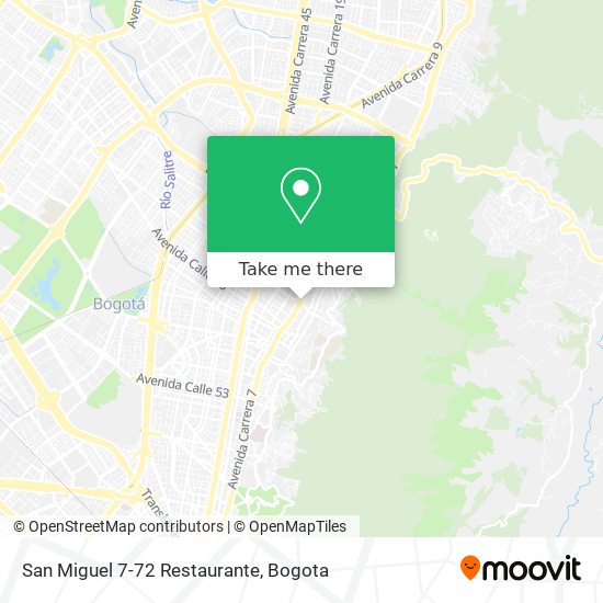 San Miguel 7-72 Restaurante map