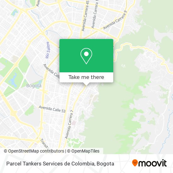 Mapa de Parcel Tankers Services de Colombia