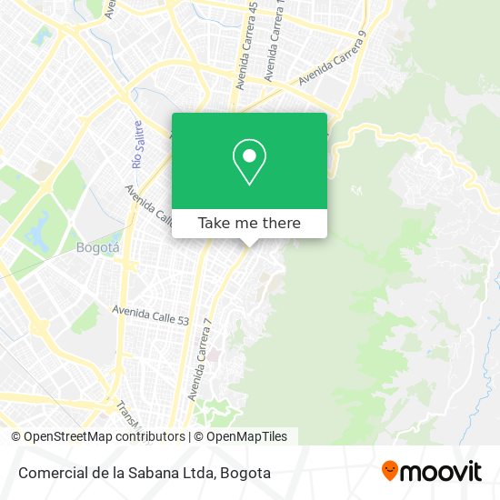 Comercial de la Sabana Ltda map