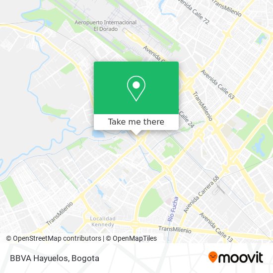 Mapa de BBVA Hayuelos
