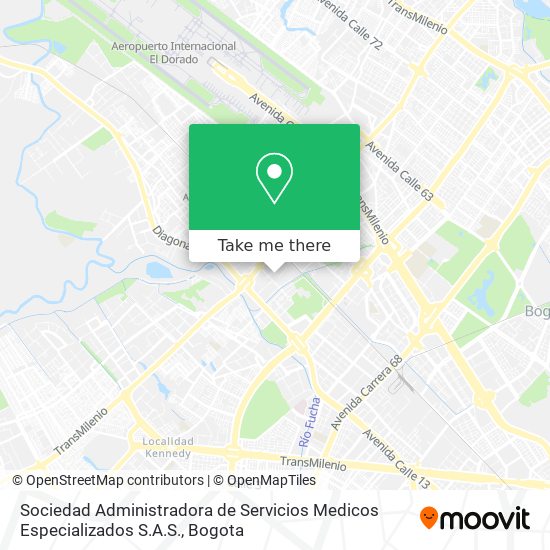 Sociedad Administradora de Servicios Medicos Especializados S.A.S. map