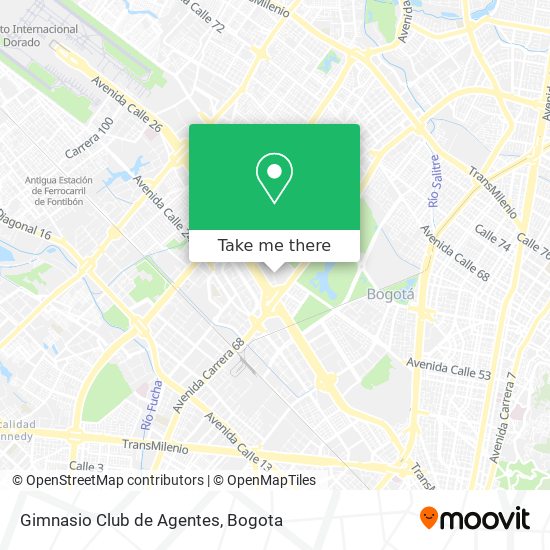 Mapa de Gimnasio Club de Agentes