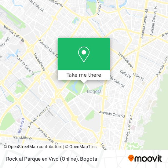 Mapa de Rock al Parque en Vivo (Online)