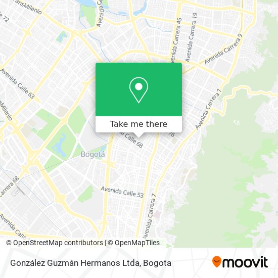 González Guzmán Hermanos Ltda map