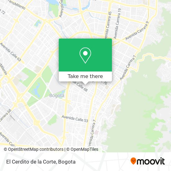 El Cerdito de la Corte map