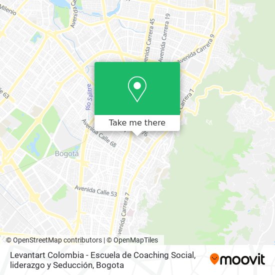 Levantart Colombia - Escuela de Coaching Social, liderazgo y Seducción map