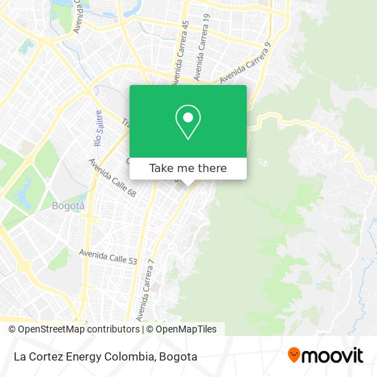 Mapa de La Cortez Energy Colombia