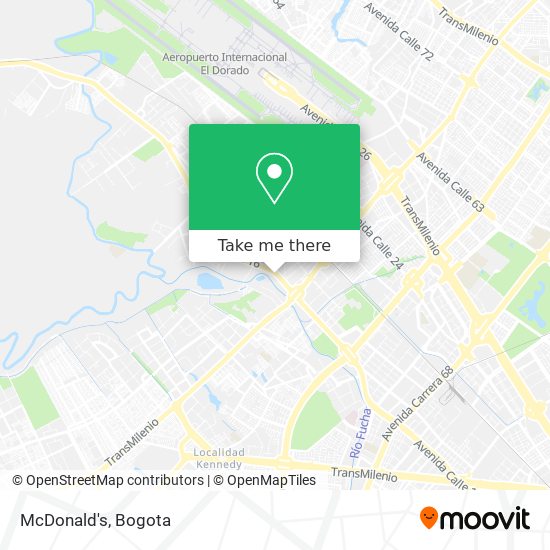 McDonald's map