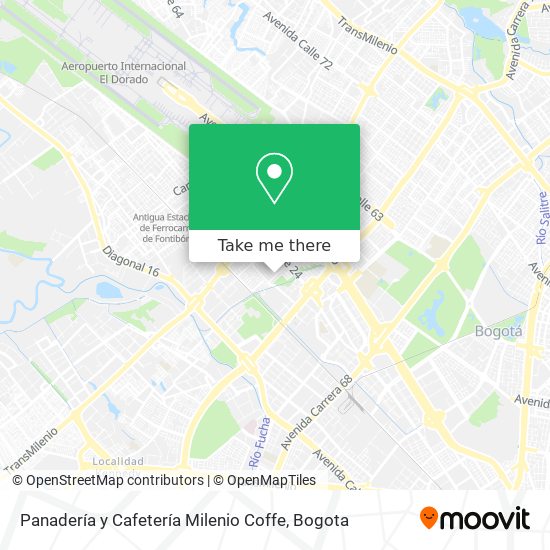 Panadería y Cafetería Milenio Coffe map