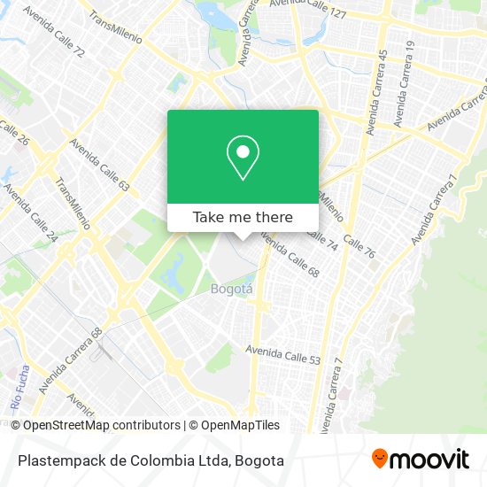 Plastempack de Colombia Ltda map