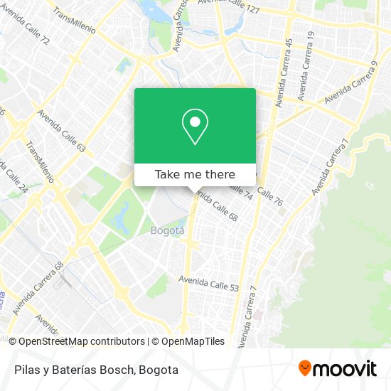 Mapa de Pilas y Baterías Bosch