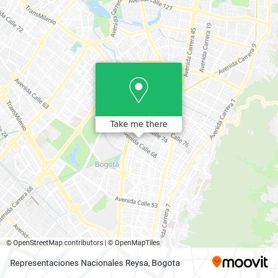 Mapa de Representaciones Nacionales Reysa