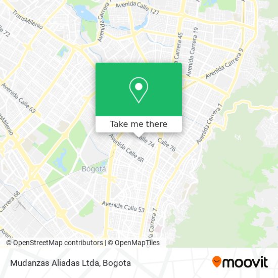 Mudanzas Aliadas Ltda map