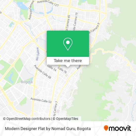 Modern Designer Flat by Nomad Guru map