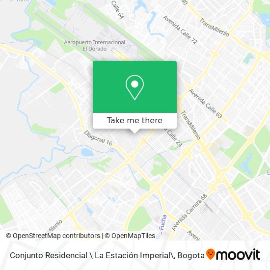 Mapa de Conjunto Residencial \ La Estación Imperial\