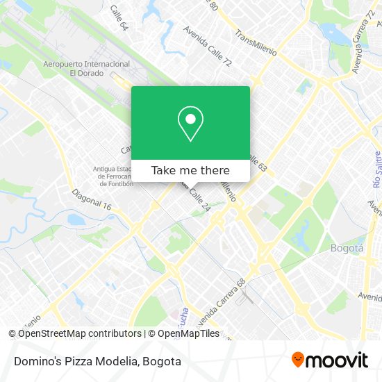 Domino's Pizza Modelia map