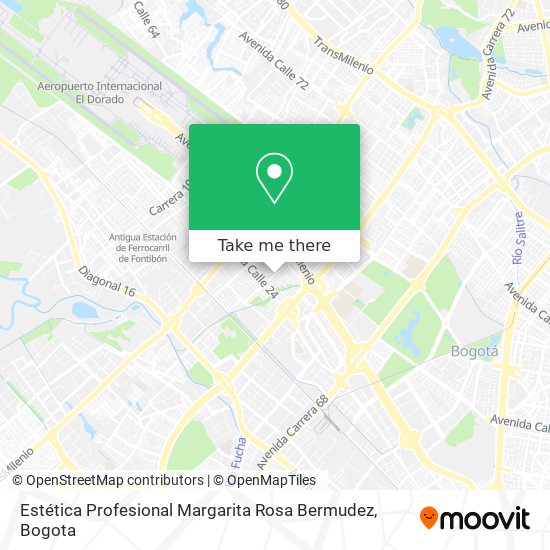 Estética Profesional Margarita Rosa Bermudez map