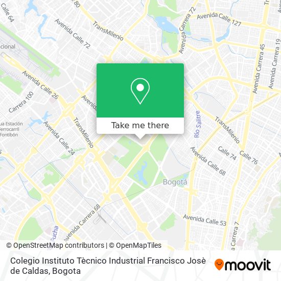 Colegio Instituto Tècnico Industrial Francisco Josè de Caldas map