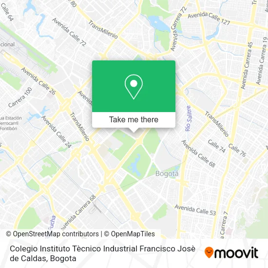 Mapa de Colegio Instituto Tècnico Industrial Francisco Josè de Caldas