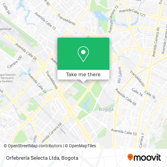 Mapa de Orfebrería Selecta Ltda