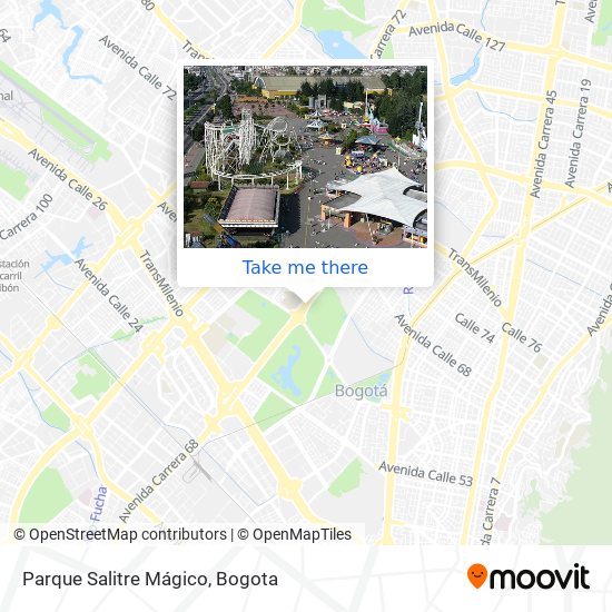 Parque Salitre Mágico map