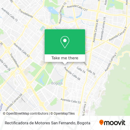 Mapa de Rectificadora de Motores San Fernando