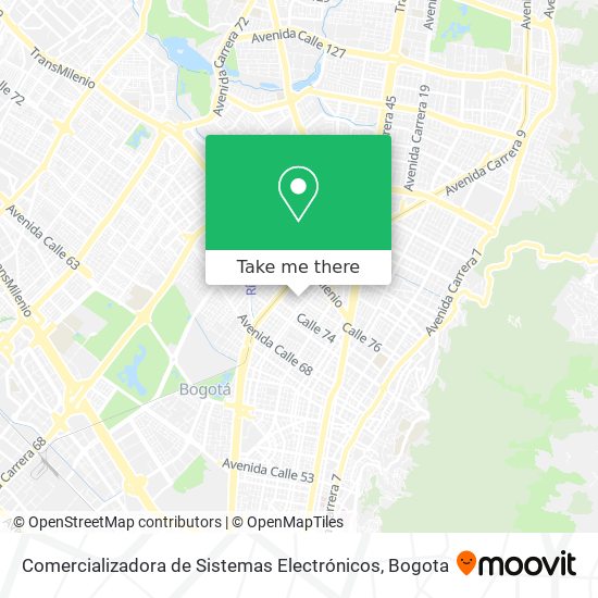 Mapa de Comercializadora de Sistemas Electrónicos