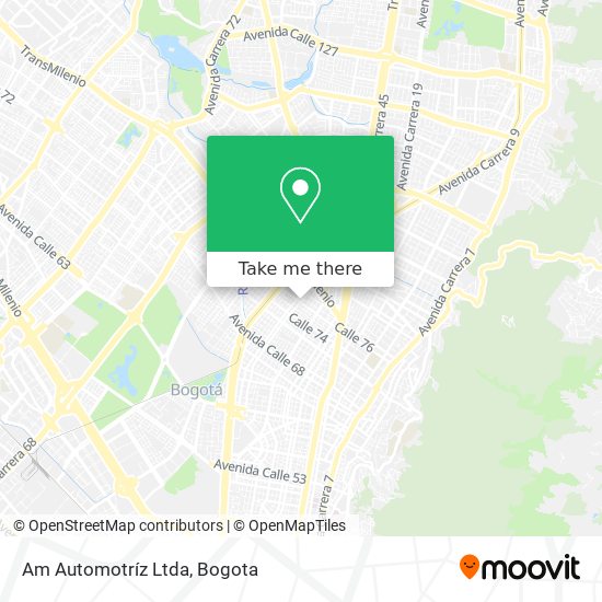 Am Automotríz Ltda map