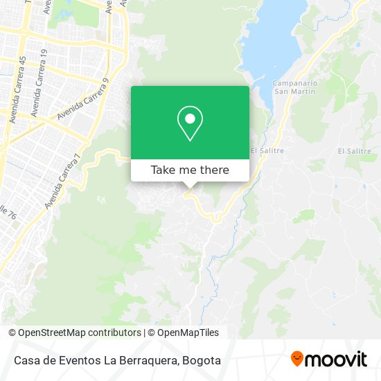 Casa de Eventos La Berraquera map