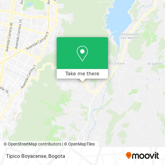 Tipico Boyacense map