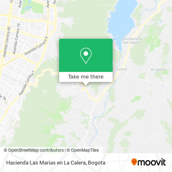 Hacienda Las Marias en La Calera map