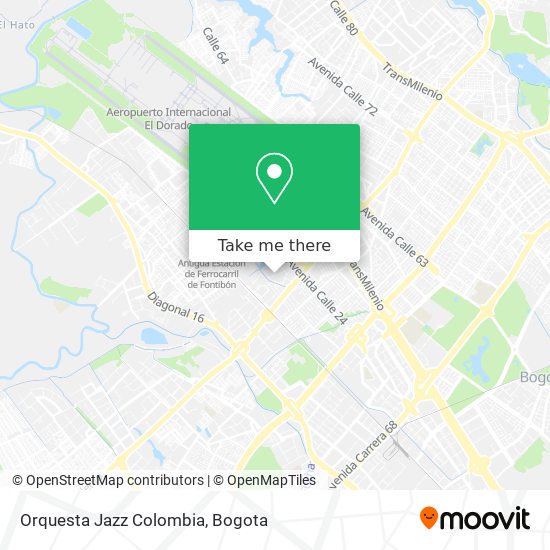 Mapa de Orquesta Jazz Colombia