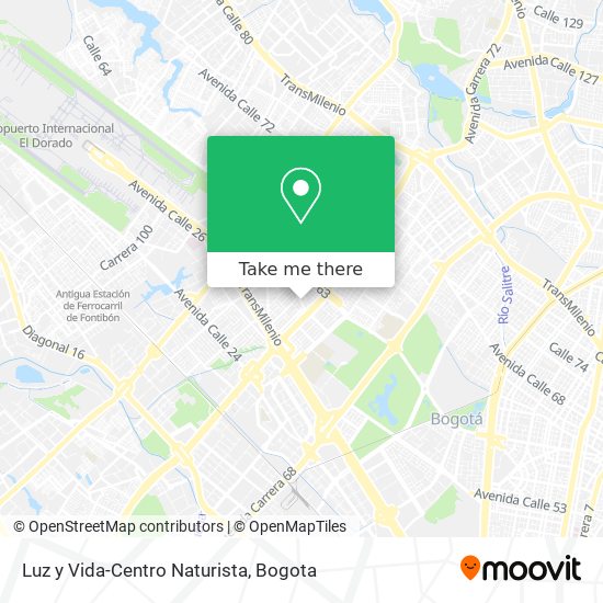Mapa de Luz y Vida-Centro Naturista