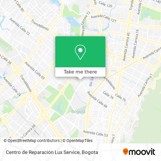 Mapa de Centro de Reparación Lux Service