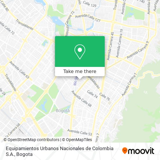 Equipamientos Urbanos Nacionales de Colombia S.A. map