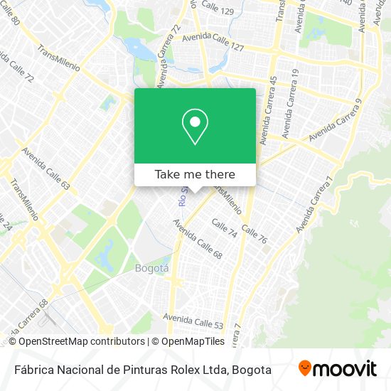 Fábrica Nacional de Pinturas Rolex Ltda map